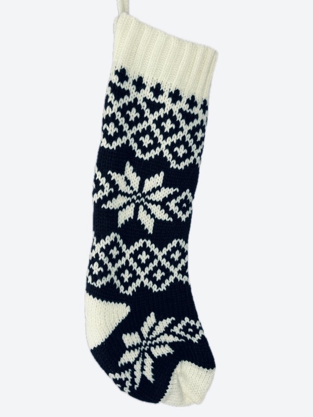 Wondershop Casual Fair Isle Snowflake Christmas Stocking